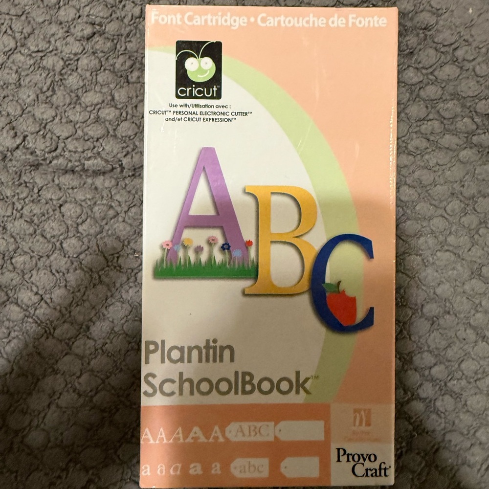 Cricut Plantin ABC SchoolBook Cartridge
